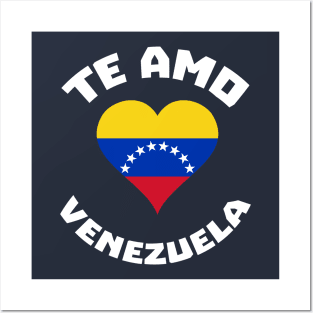 I Love VZLA - Camiseta Bandera Corazon Venezuela Posters and Art